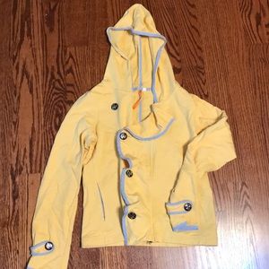 Anthropology Hoodie with ruffle detail